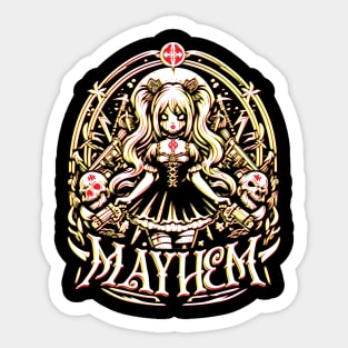 Mayhem Fan Design Sticker